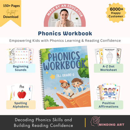 Phonics Workbook for Kids (FREE TODAY)