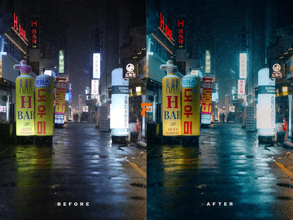 Cinematic Night Lightroom Preset